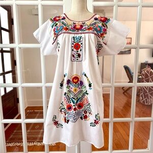 Traditional Mexican Embroidered Dress